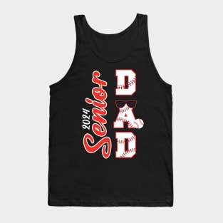 Senior DAD Class Of 2024 Baseball Graduation Gift For Men father day Tank Top